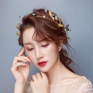 Wedding Butterfly & Branches Headband As Shown In Figure - One Size
