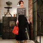 Zip-back Wide-leg Chiffon Pants
