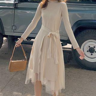 Set: Sweater Dress + Midi Skirt