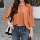 Cross-strap Loose-fit T-shirt