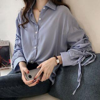 Lace-up Cuff Shirt