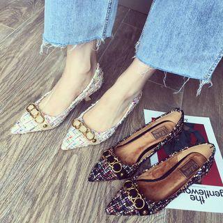 Print Pointed Flats
