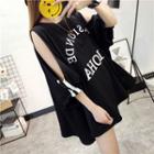 3/4-sleeve Cold Shoulder Mini Dress