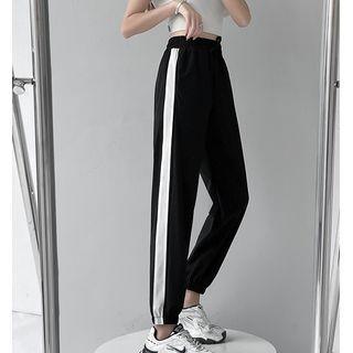 Two-tone Straight Leg Jogger Pants (various Designs)