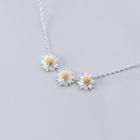 925 Sterling Silver Daisy Pendant Necklace S925 Silver - One Size