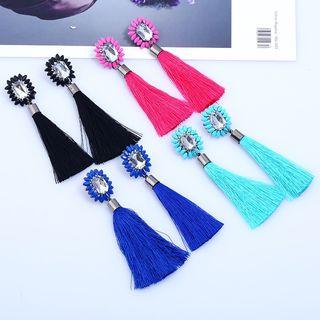Embellished Tasseled Earring
