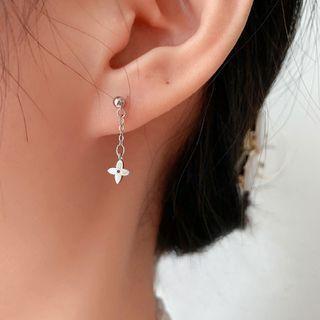 Four-leaf Clover Sterling Silver Earring
