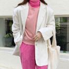 Corduroy Blazer / Sweatshirt / Wide-leg Pants