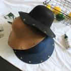 Studded Buckle Hat
