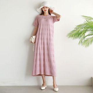 Crinkled Maxi A-line Dress