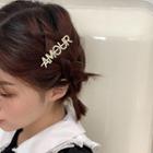 Rhinestone Lettering Hair Pin Lettering - One Size
