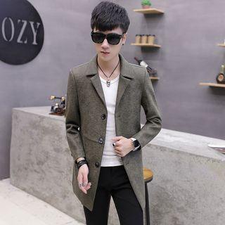 Long-sleeve Lapel Trench Coat