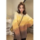 Gradient Sweater Gold & Yellow & Brown - One Size