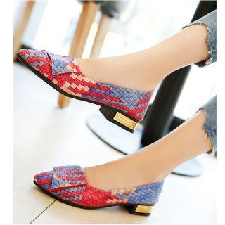 Printed Pointy Flats