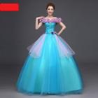 Rosette Off-shoulder Ball Gown