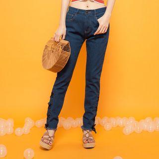 Tie-up Slim-fit Jeans