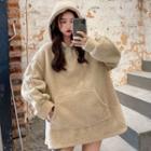 Half-zip Fluffy Hoodie