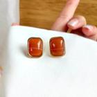 Rectangle Acrylic Earring 1 Pair - Earrings - Orange - One Size