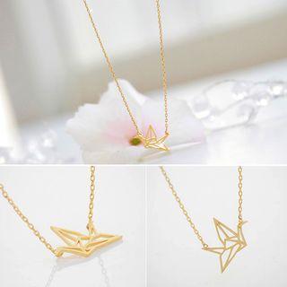 Crane Pendant Necklace