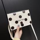 Faux Leather Dotted Crossbody Bag