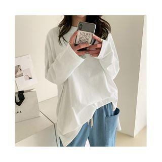 Loose-fit Cotton T-shirt Ivory - One Size