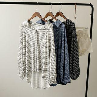 Dip Back Check Shirt