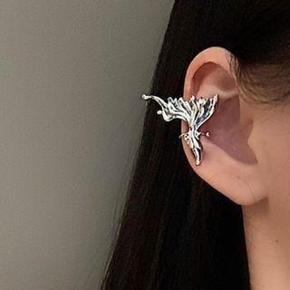 Butterfly Cuff Earring 1 Pc - Left Ear - Silver - One Size
