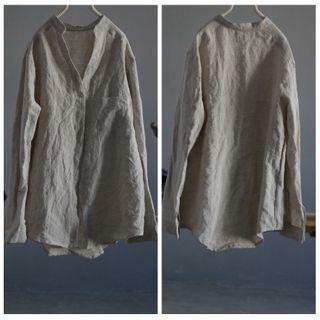 Linen Shirt Khaki - One Size
