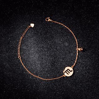 Stainless Steel Zodiac Anklet