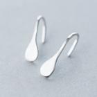 Droplet Stud Earring 1 Pair - Silver - One Size