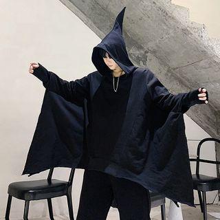 Batwing Hoodie Black - One Size