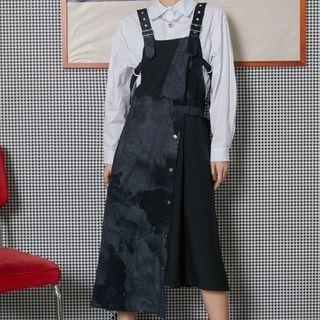 Tie-dyed Asymmetric Strap Dress
