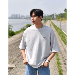 Letter Back Cotton T-shirt