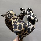 Leopard Print Bow Fabric Headband