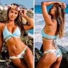 Woven Floral Bikini