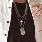Alloy Cross / Tag / Necklace / Set