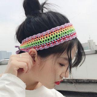 Rainbow Knit Headband