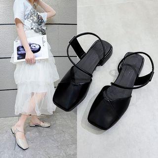 Square Toe Flat Shoes