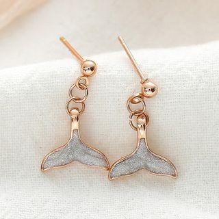 Fish Tail Drop Earring / Clip-on Earring