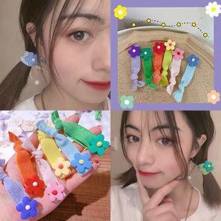 Clay Flower Hair Tie