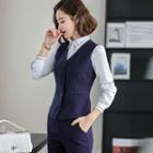 Vest / Dress Pants / Skirt / Tie-neck Shirt / Blazer / Set
