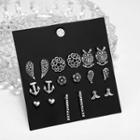 Ear Stud Set As Shown In Figure - One Size
