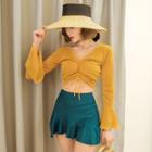 Bell-sleeve 2-piece Swimdress
