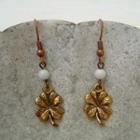 Lucky Leaves Earrings Gold - One Size