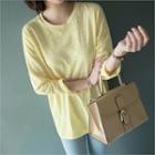 Crew-neck Drop-shoulder T-shirt