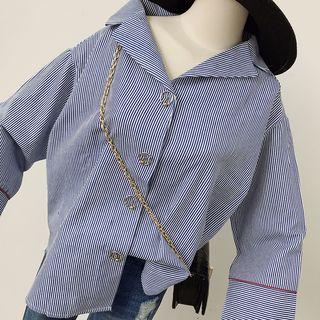 Striped Lapel Shirt