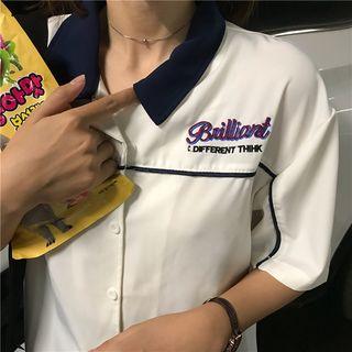 Color-block Short-sleeve Shirt