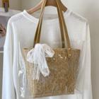 Clear Straw Tote Bag
