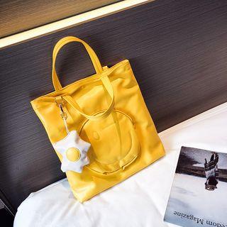 Smiley Face Embroidered Handbag