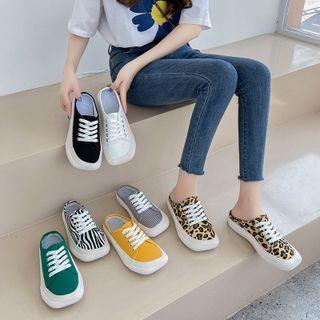 Square Toe Sneaker Mules